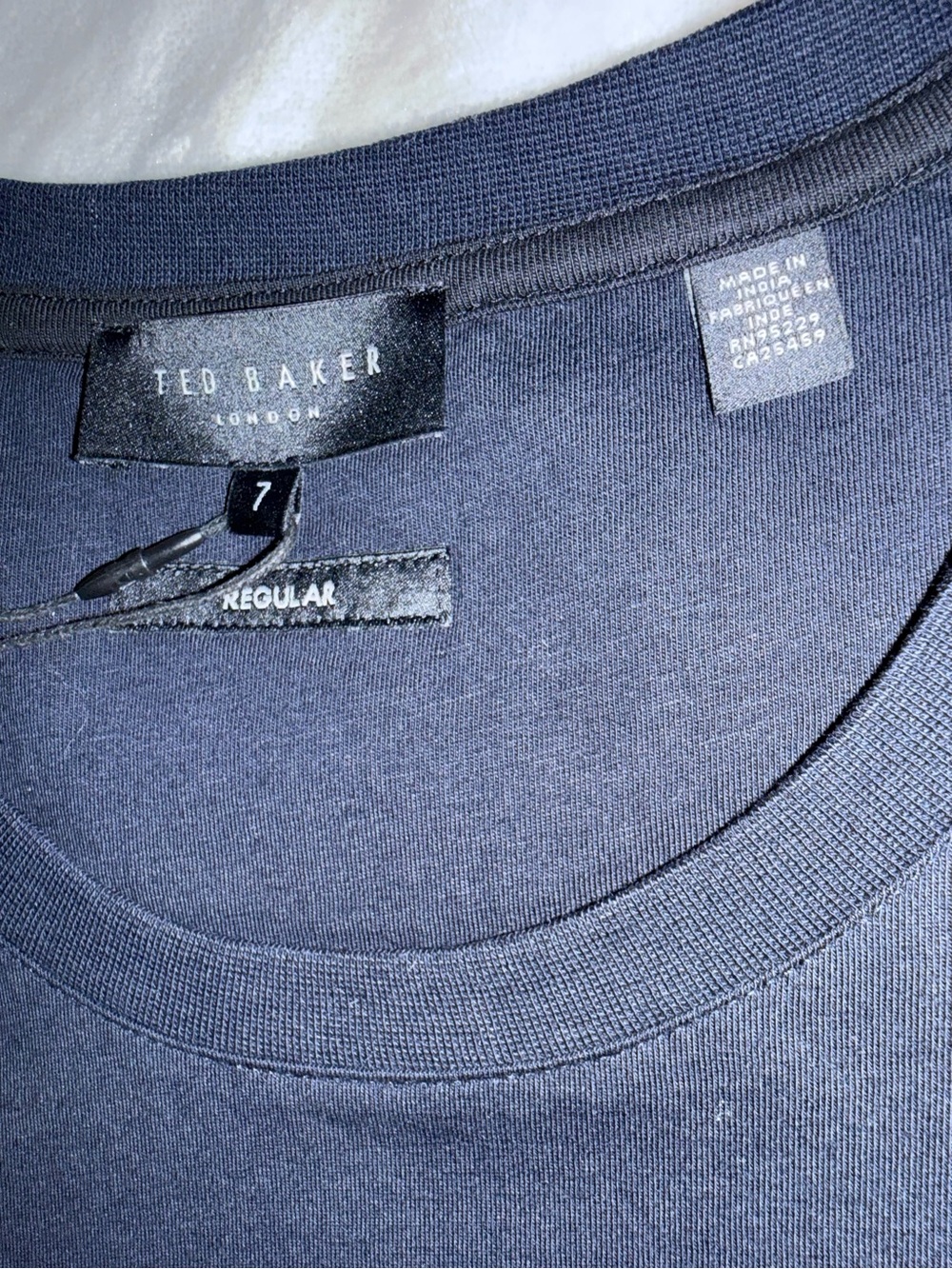 Ted Baker Regular fit T-shirt - Navy. Size 7